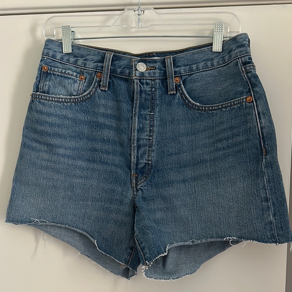 Re/Done Blue Jean Shorts